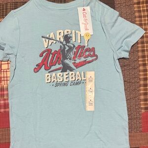 Cat & Jack Light Blue Varsity Baseball Tee